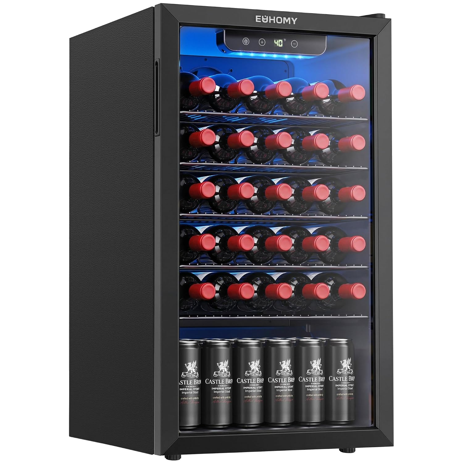 Wine Beer Mini Fridge - Chłodziarka do napojów o pojemności 125