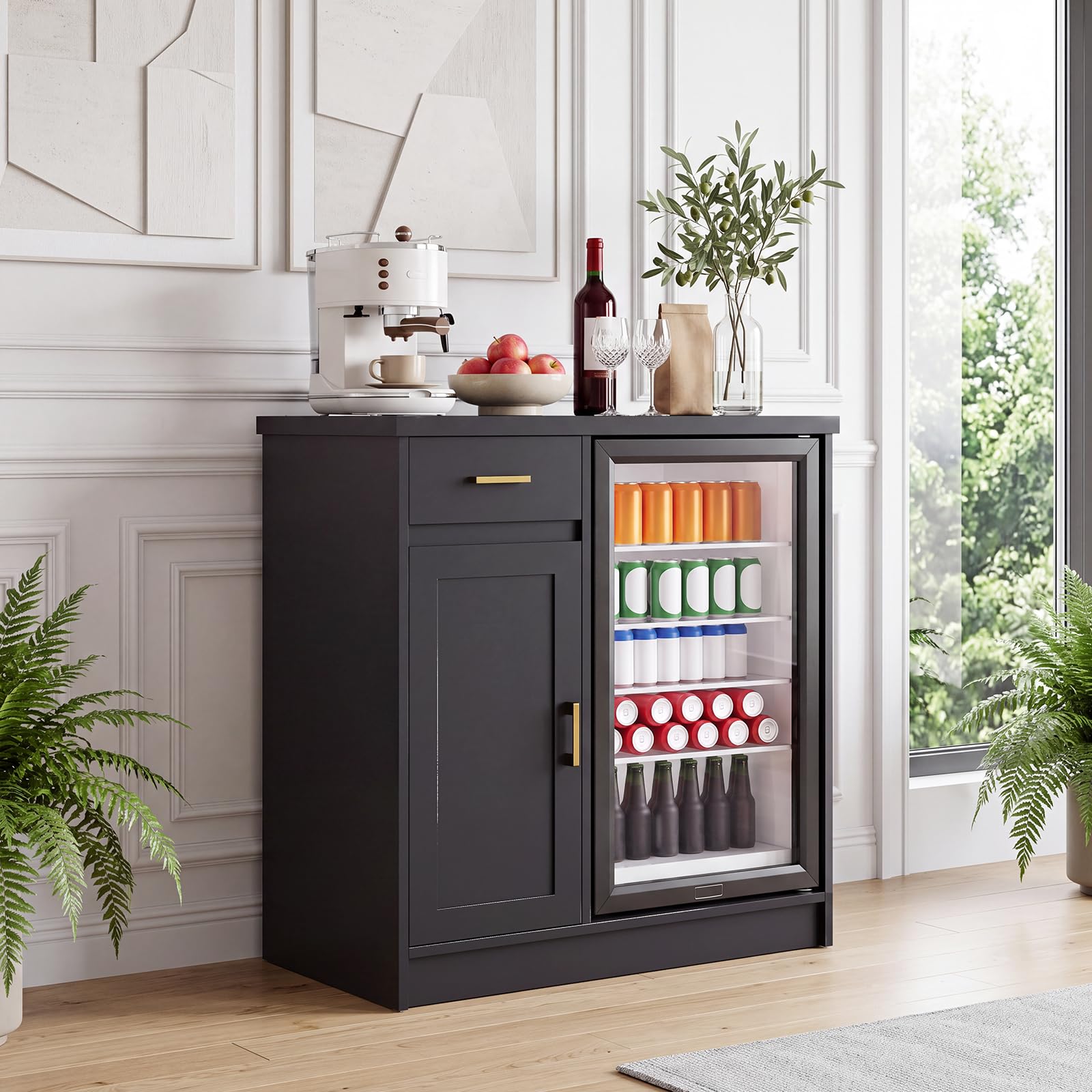 Wine Beer Cooler - Szafka barowa w stylu farmhouse o