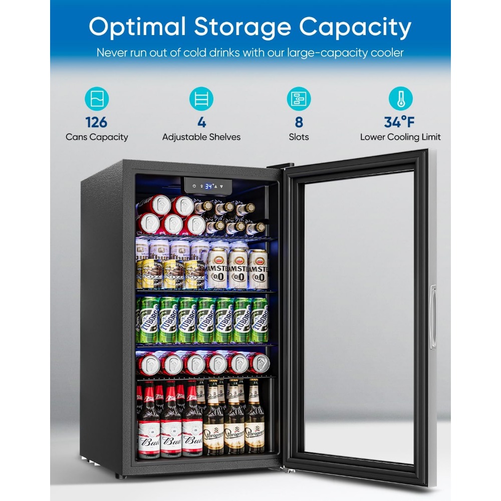 Lodówka na napoje - Mini lodów – Wine Beer Mini Fridge recenzja i cena