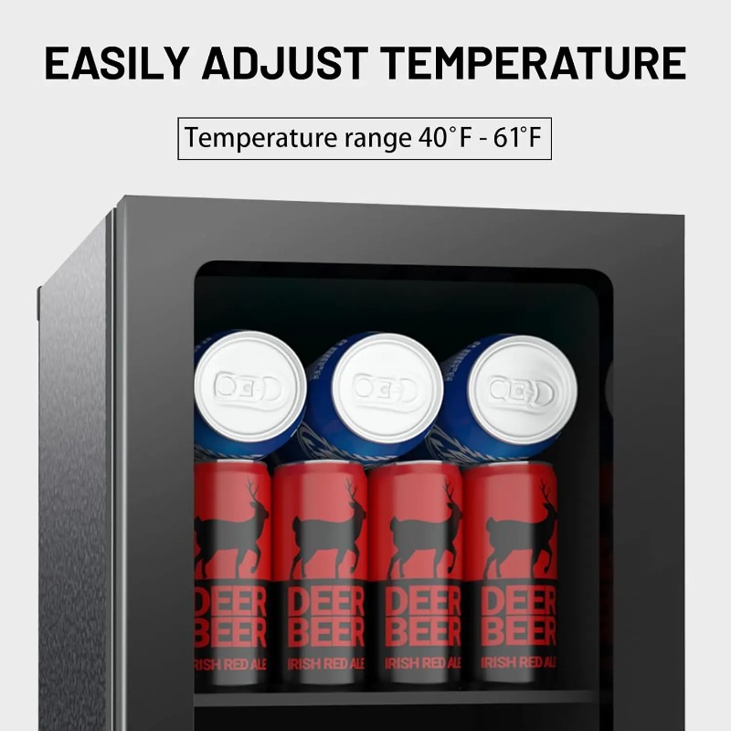 Minilodówka na 24 puszki z szk – Wine Beer Mini Fridge recenzja i cena