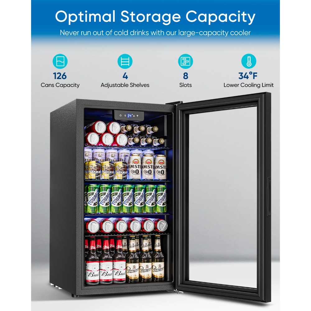 Minilodówka na napoje o pojemn – Wine Beer Mini Fridge recenzja i cena