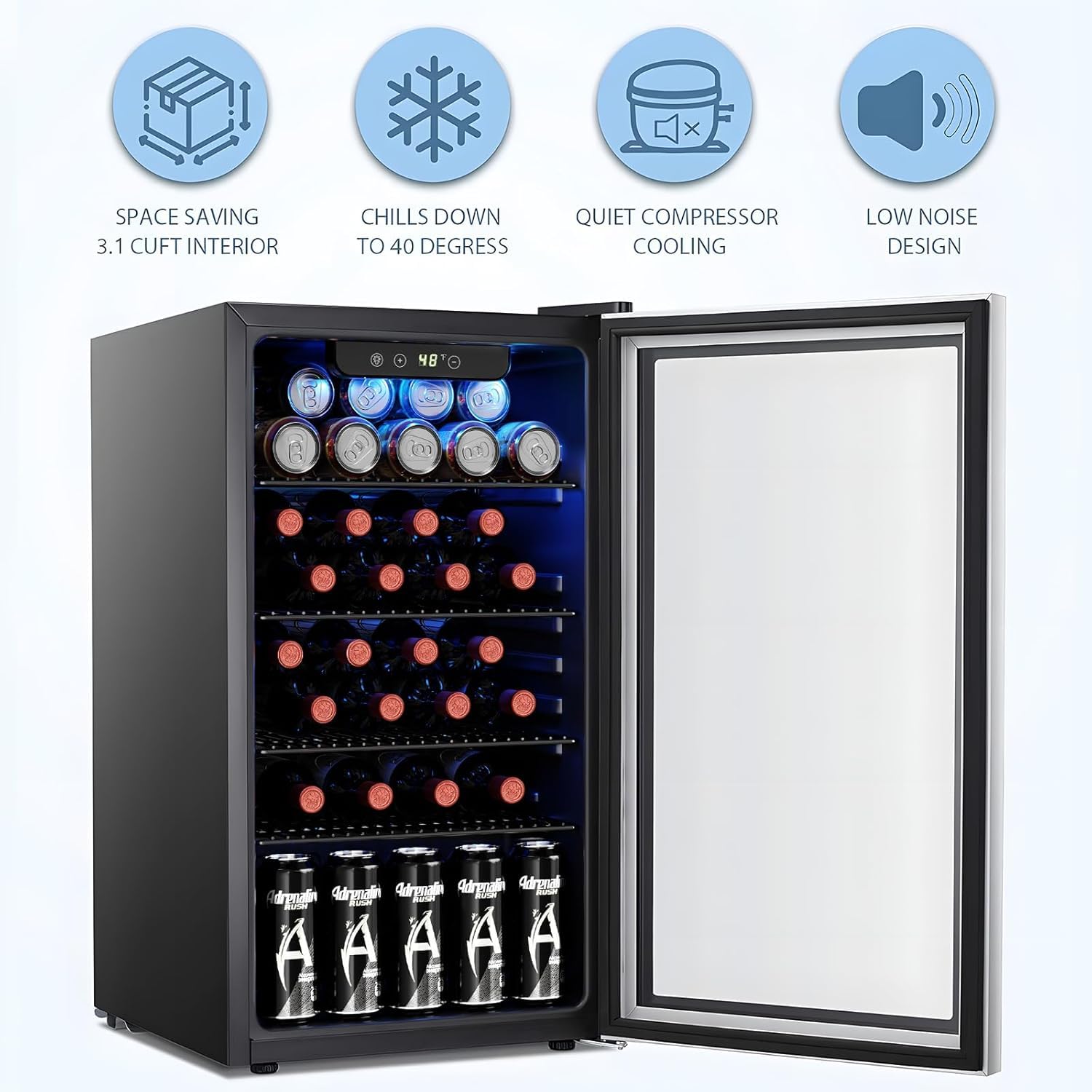 Chłodziarka do wina/szafka chł – Wine Beer Mini Fridge recenzja i cena