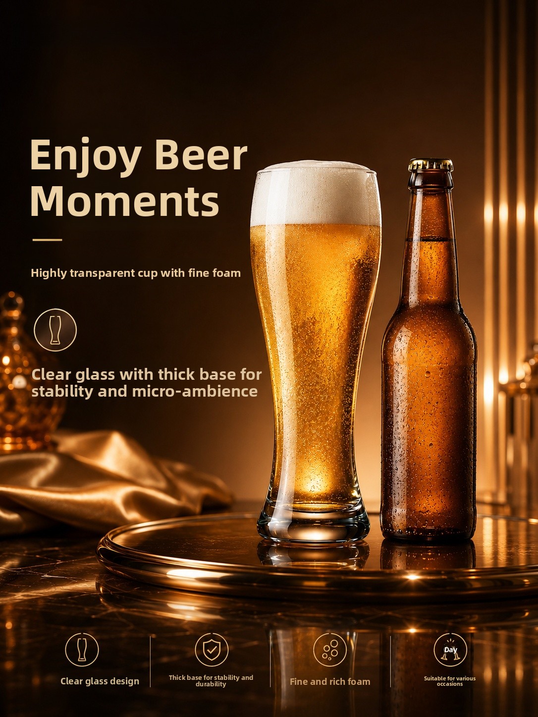Duży kieliszek do piwa z krysz – Craft Beer & Wine U- recenzja i cena