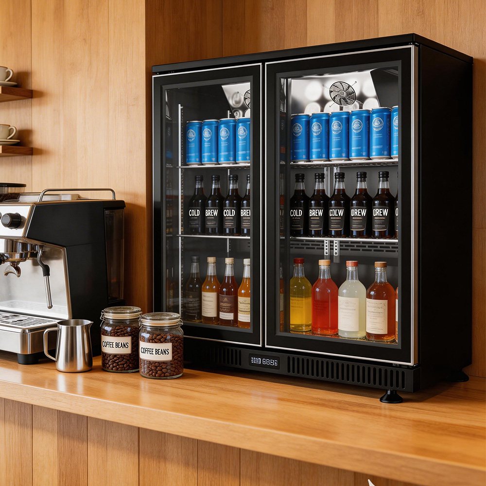 Lodówka barowa dwudrzwiowa CE/ – Wine Beer Mini Fridge recenzja i cena