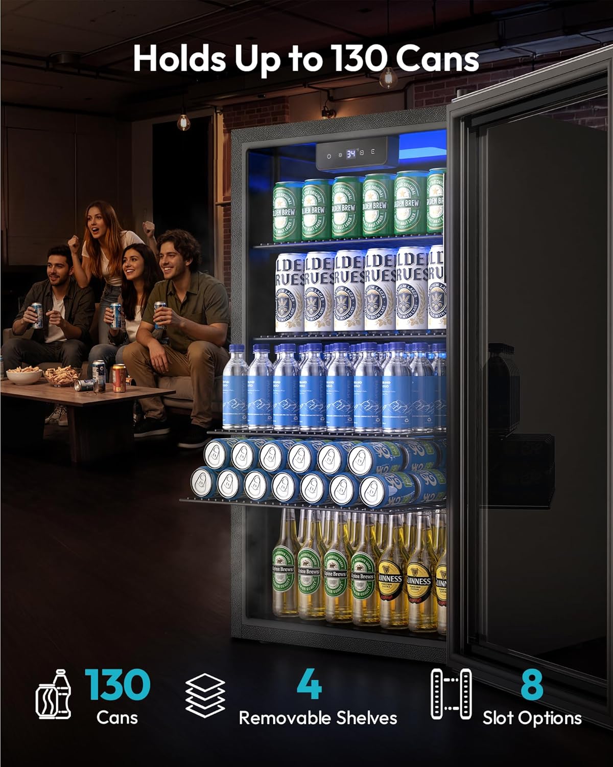 Mini Lodówka na 130 Puszek, Ch – Wine Beer Mini Fridge recenzja i cena