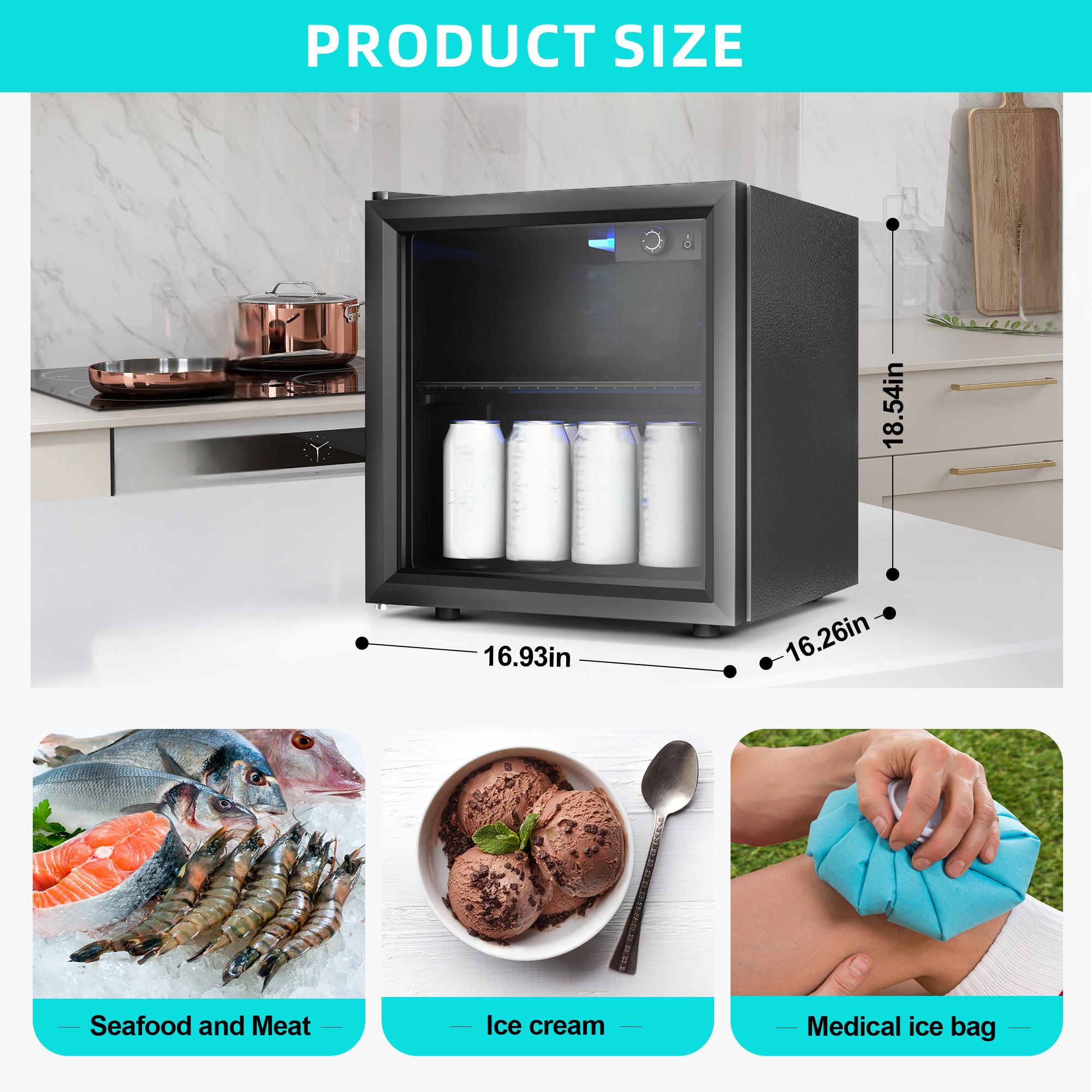 EKOJUCE Mini Lodówka z Szklany – Wine Beer Mini Fridge recenzja i cena