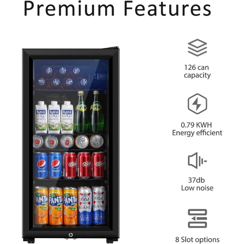 Lodówka do napojów, mini lodów – Wine Beer Mini Fridge recenzja i cena
