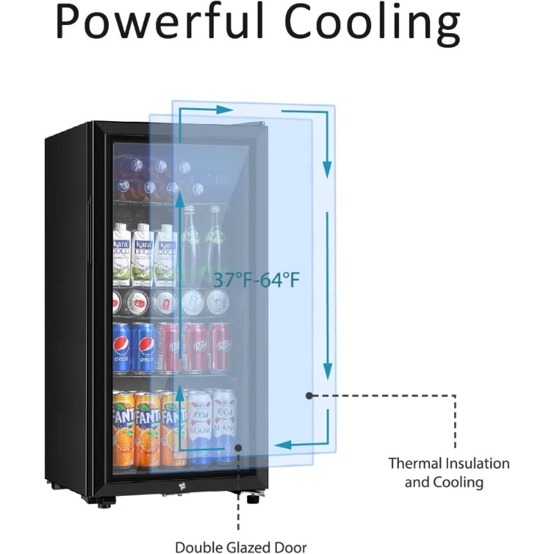 Lodówka do napojów, mini lodów – Wine Beer Mini Fridge recenzja i cena
