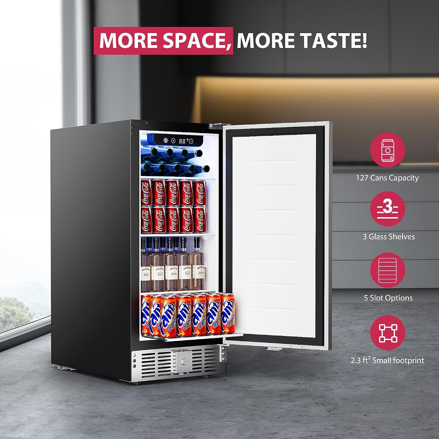 15-calowy podblatowy chłodziar – Wine Beer Mini Fridge recenzja i cena